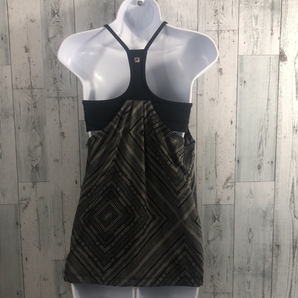 Fabletics Racerback Padded Bra Drawstring Hem Top - Picture 4 of 10